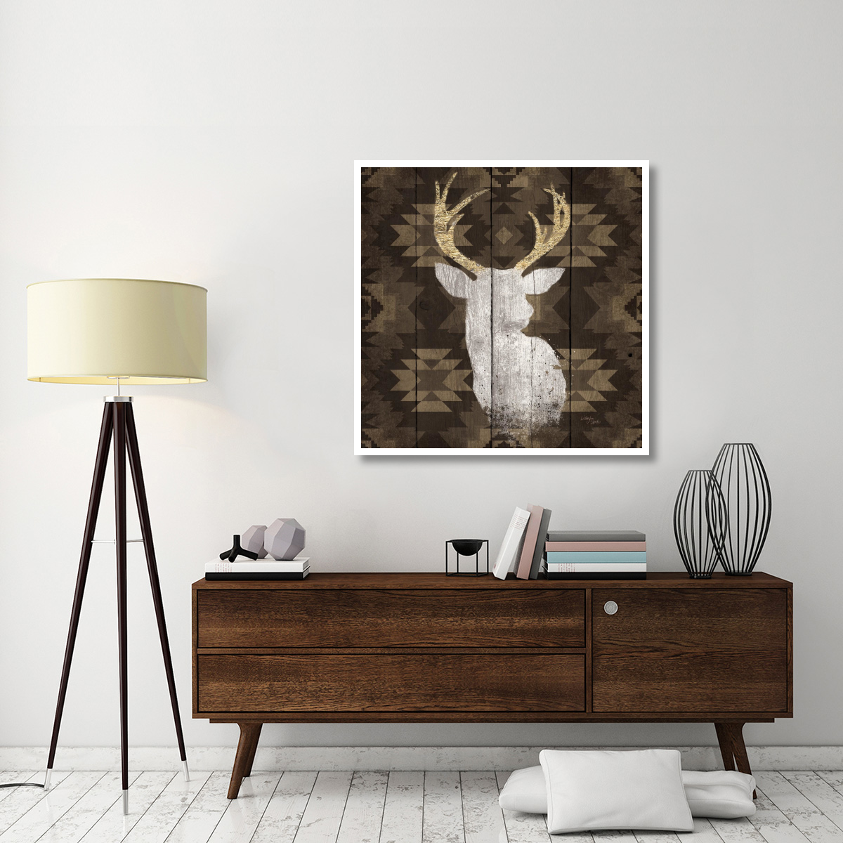 Precious Antlers II -Paper Art-42&quotx42"