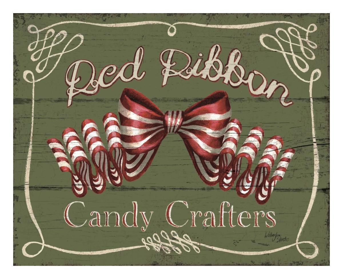 Holiday Candy Shops III -Paper Art-26"x22"