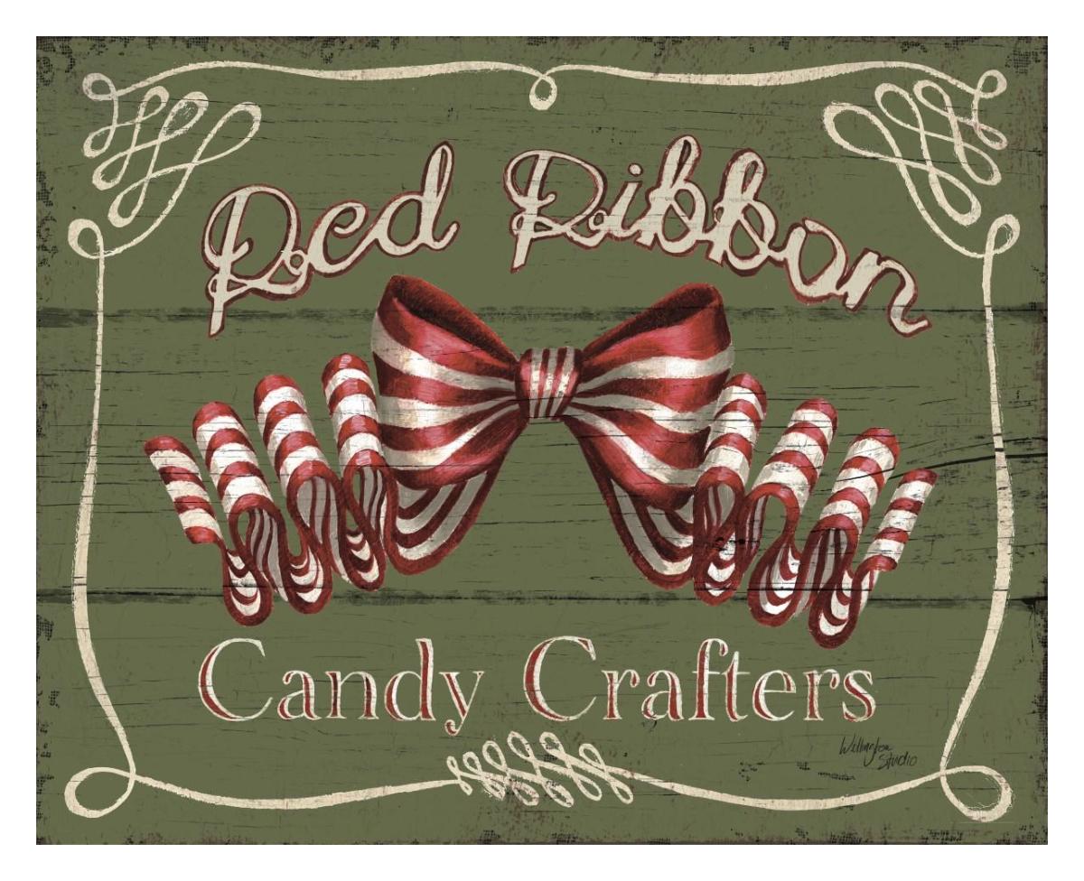 Holiday Candy Shops III -Paper Art-30"x24"