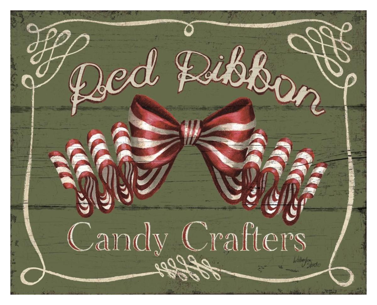 Holiday Candy Shops III -Paper Art-37"x30"
