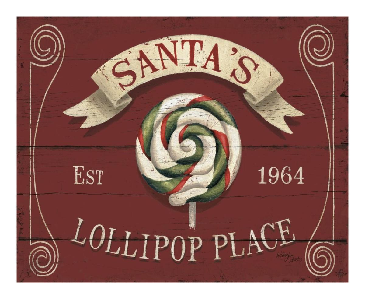 Holiday Candy Shops IV -Paper Art-22"x18"