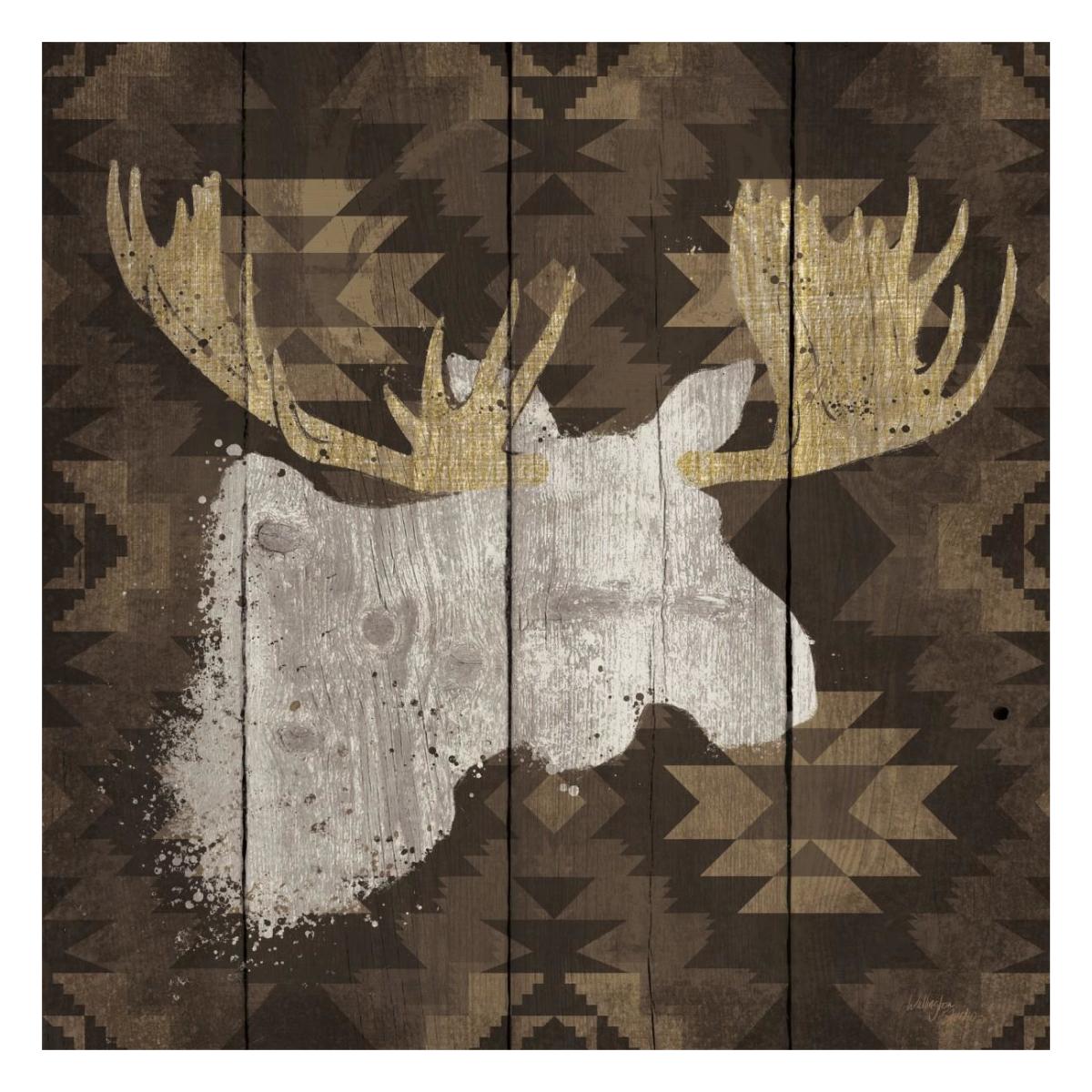 Precious Antlers IV -Paper Art-26"x26"