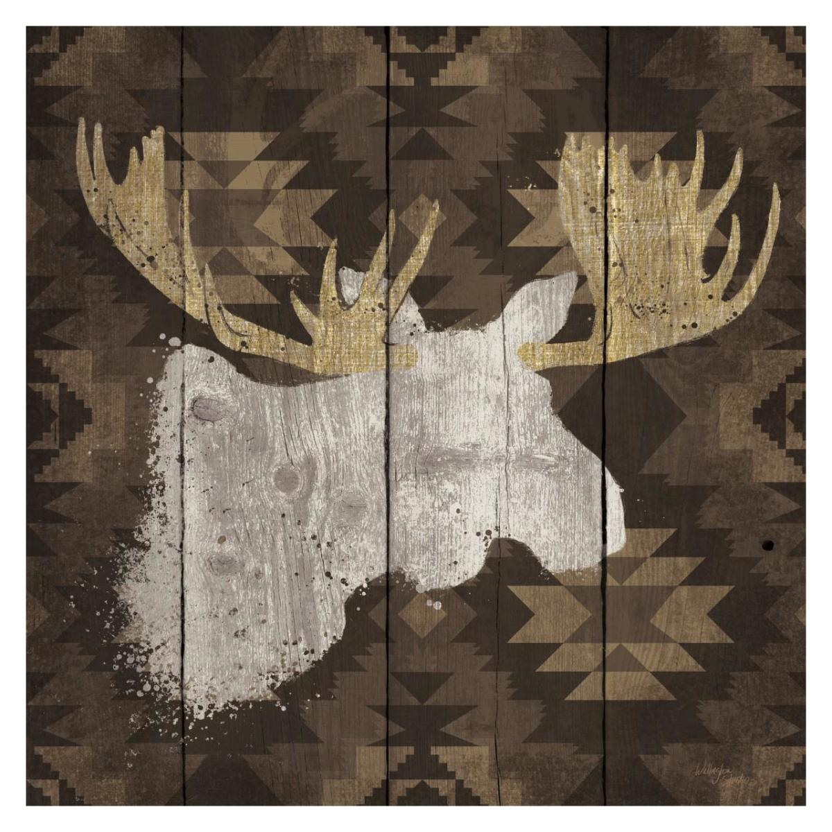 Precious Antlers IV -Paper Art-32"x32"