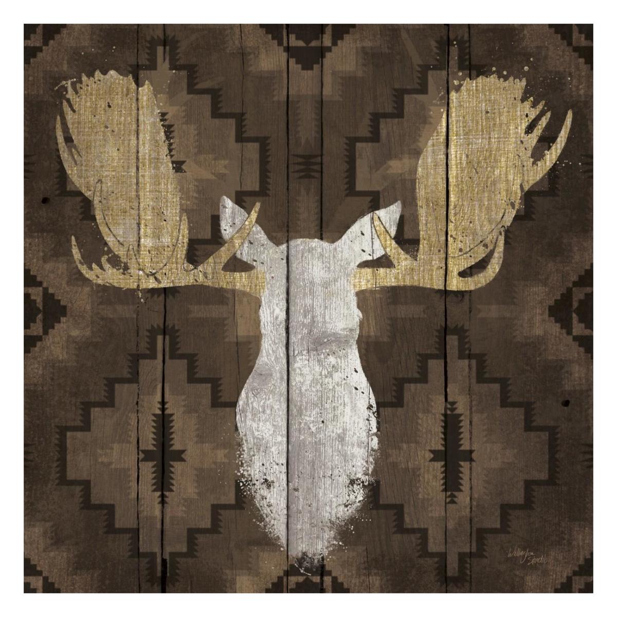 Precious Antlers III -Paper Art-26"x26"
