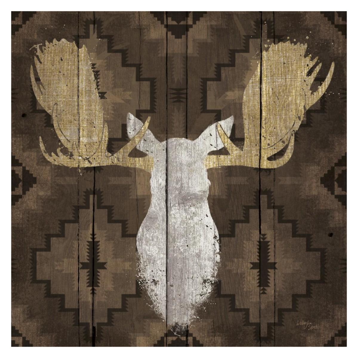 Precious Antlers III -Paper Art-32"x32"