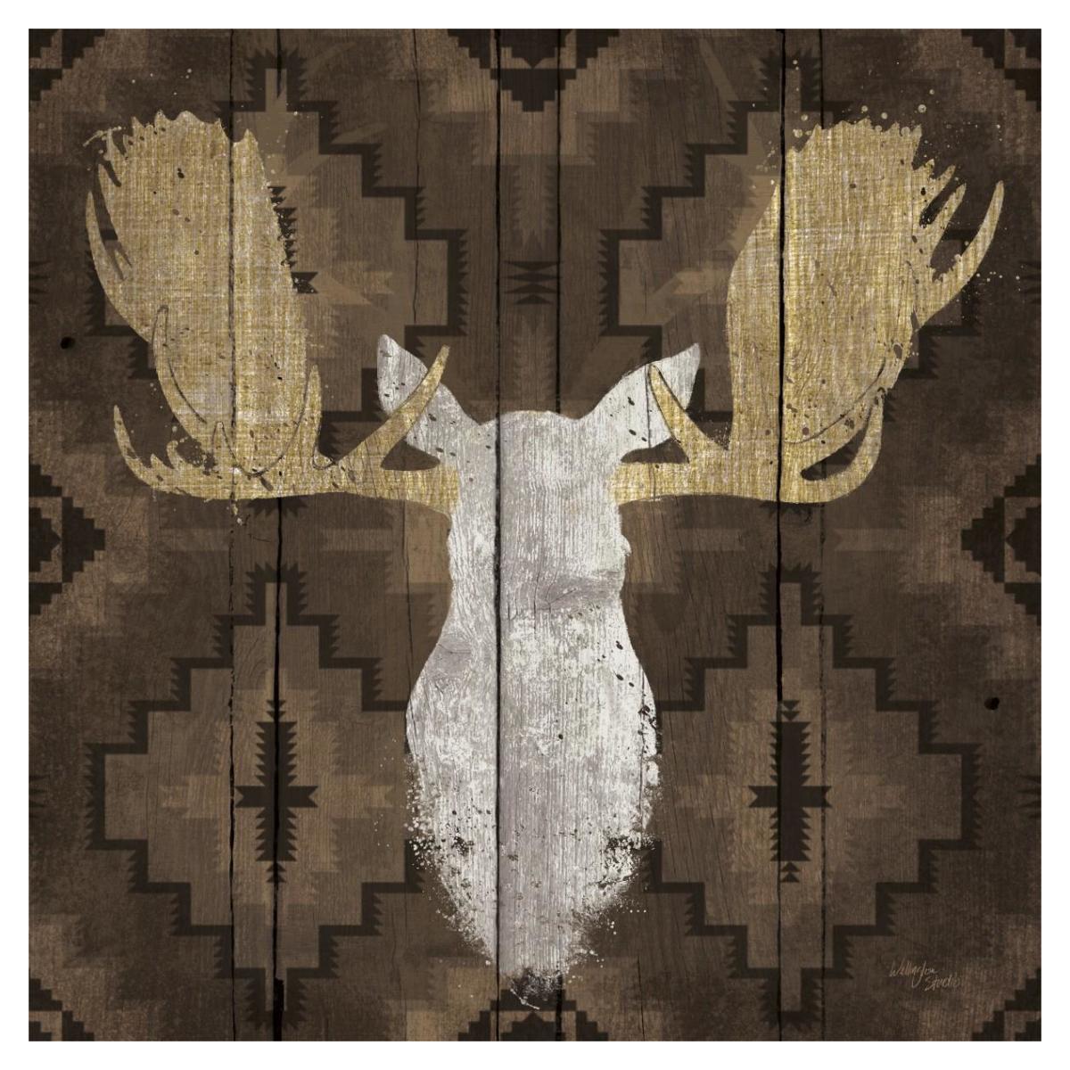 Precious Antlers III -Paper Art-38"x38"