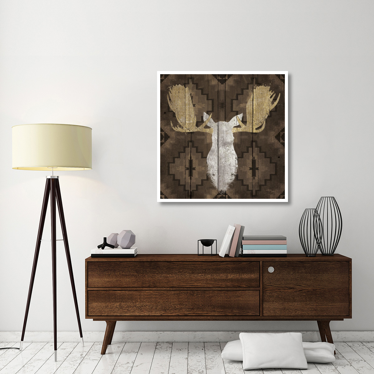 Precious Antlers III -Paper Art-42&quotx42"