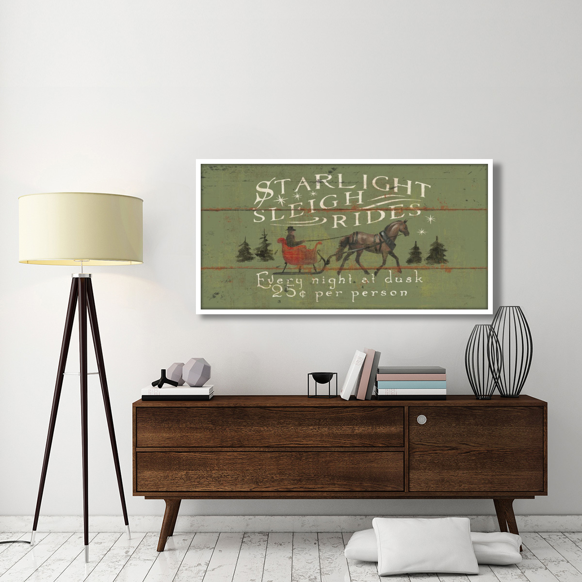 Holiday Signs II Panel -Paper Art-62&quotx32"