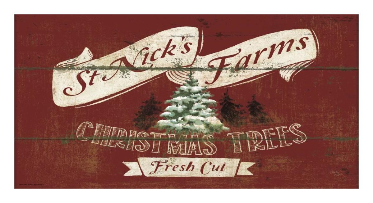 Holiday Signs IV Panel -Paper Art-26"x14"