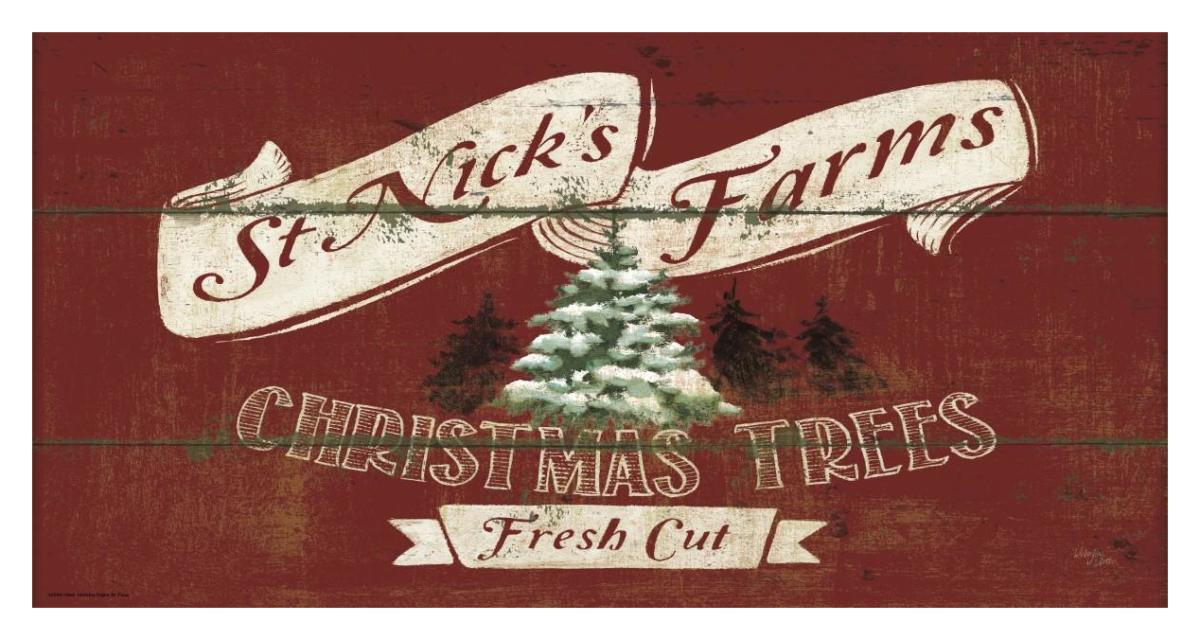 Holiday Signs IV Panel -Paper Art-38"x20"