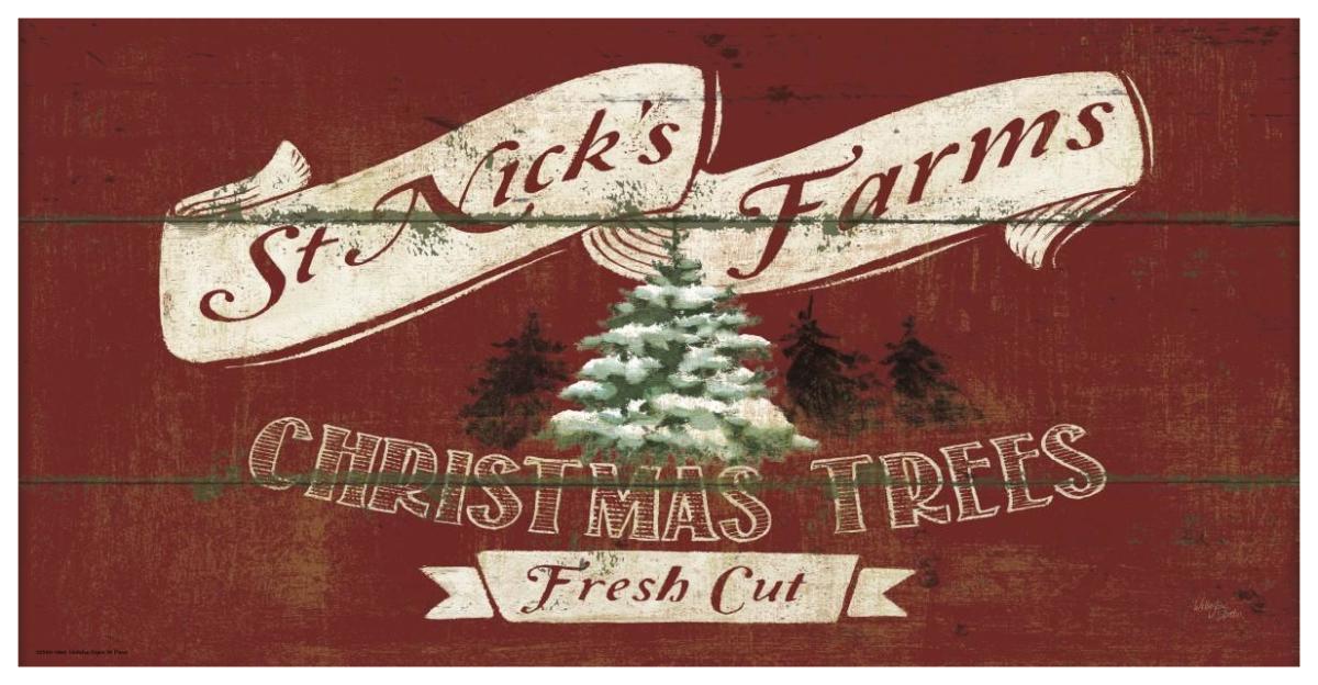 Holiday Signs IV Panel -Paper Art-74"x38"