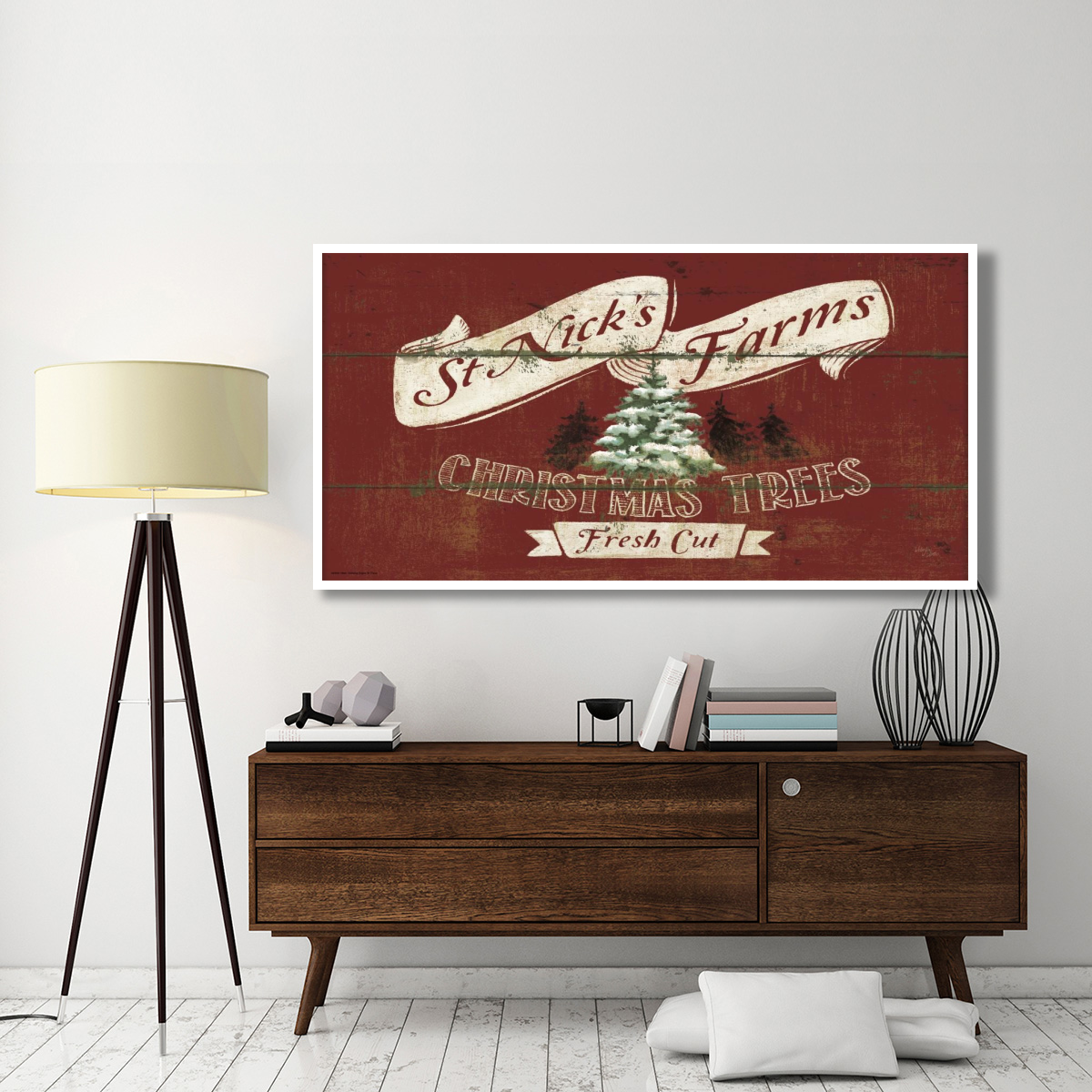 Holiday Signs IV Panel -Paper Art-74&quotx38"