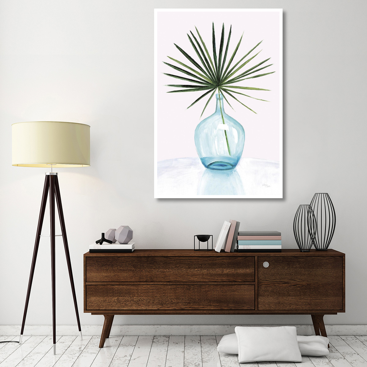 Statement Palms I -Paper Art-42&quotx62"