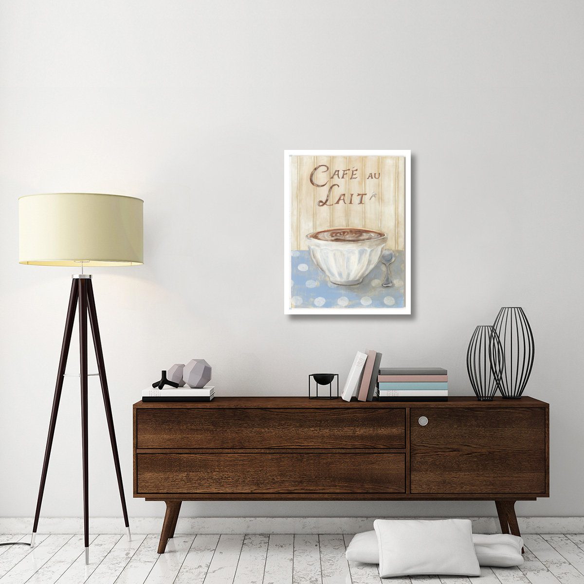 Cafe Au Lait -Paper Art-26&quotx34"
