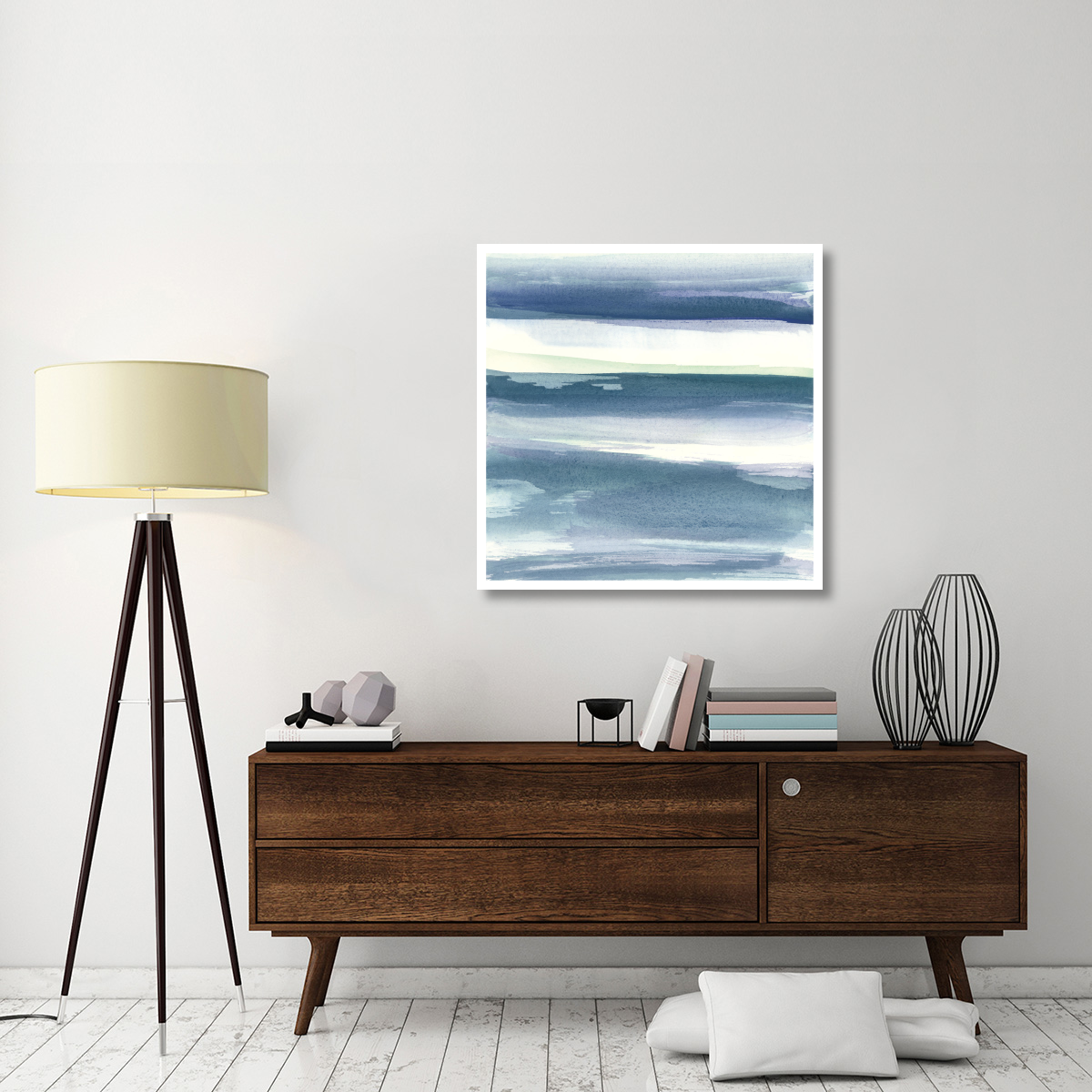 Mint Dawn I -Paper Art-38&quotx38"