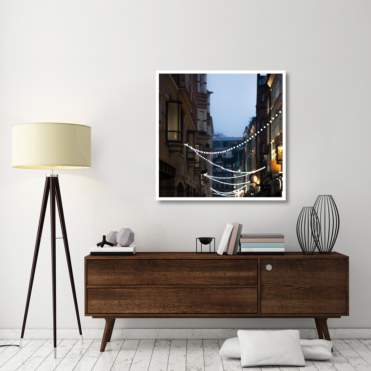 Lights in Soho -Paper Art-42&quotx42"