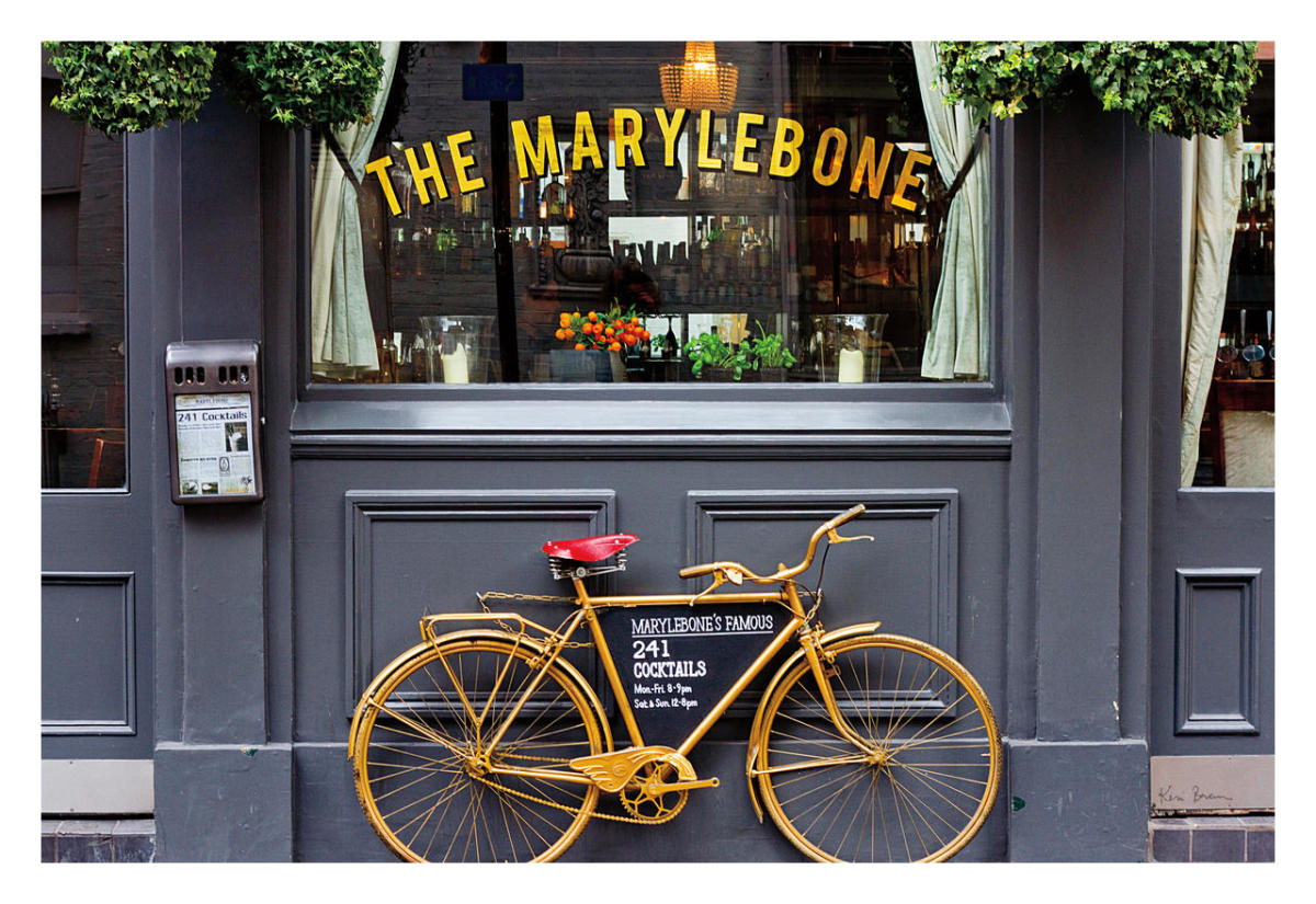 Marylebone Bike -Paper Art-32"x22"
