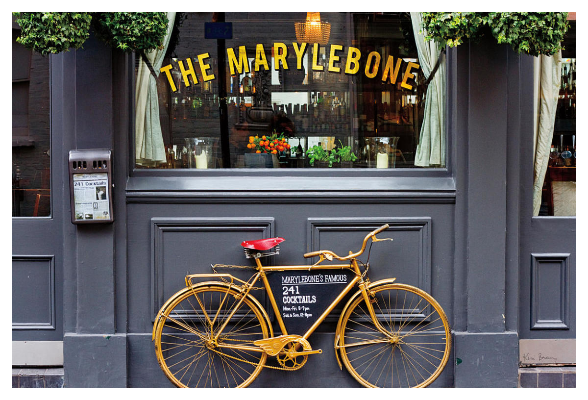 Marylebone Bike -Paper Art-50"x34"