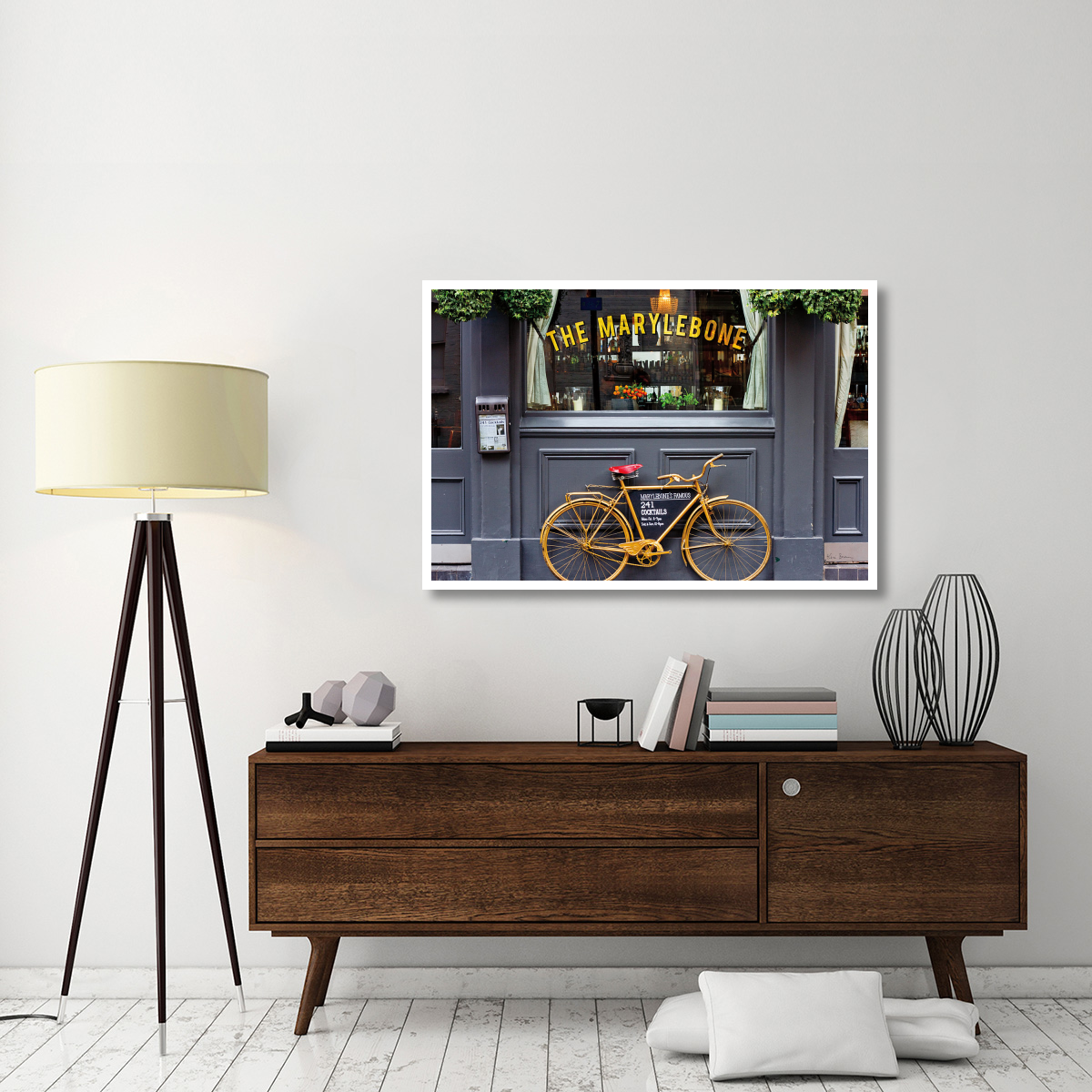 Marylebone Bike -Paper Art-50&quotx34"