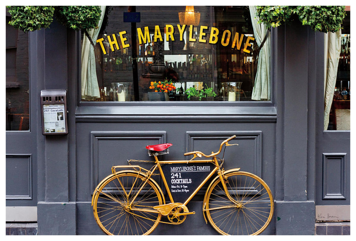 Marylebone Bike -Paper Art-62"x42"
