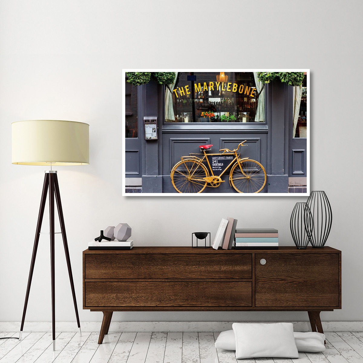 Marylebone Bike -Paper Art-62&quotx42"