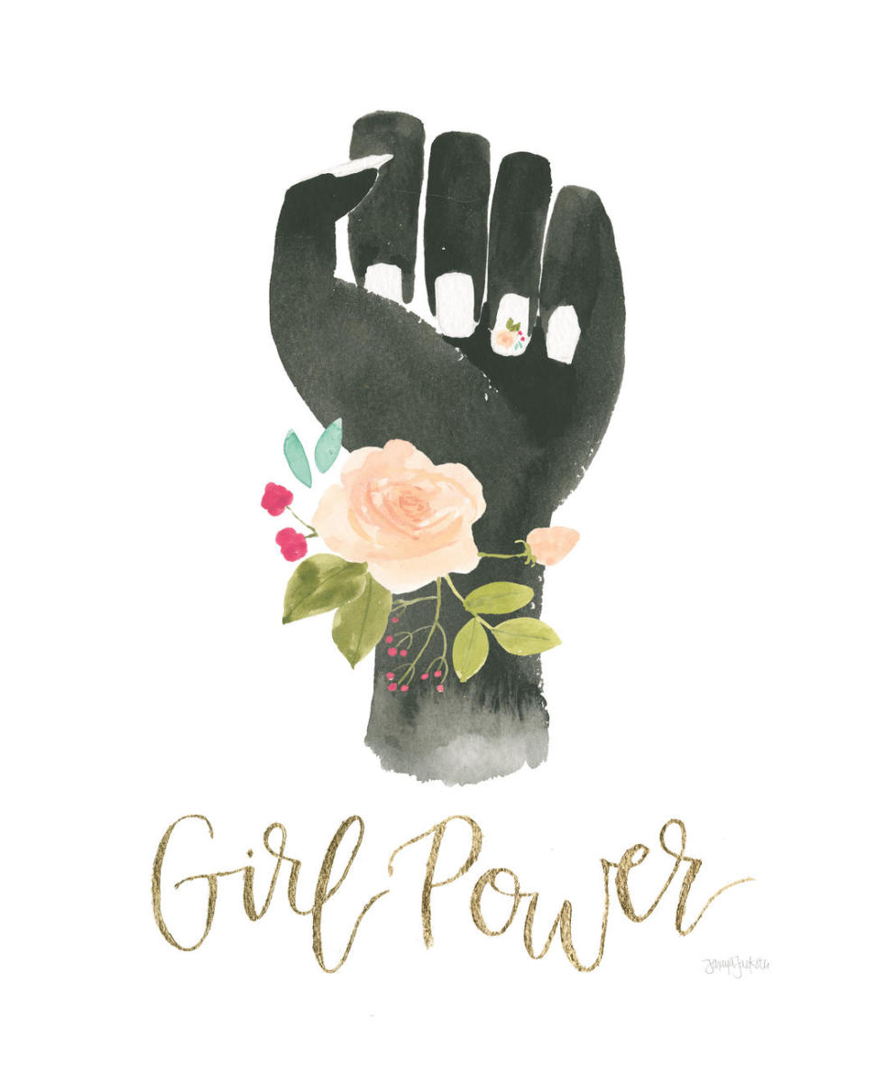 Girl Power XI -Paper Art-22"x26"