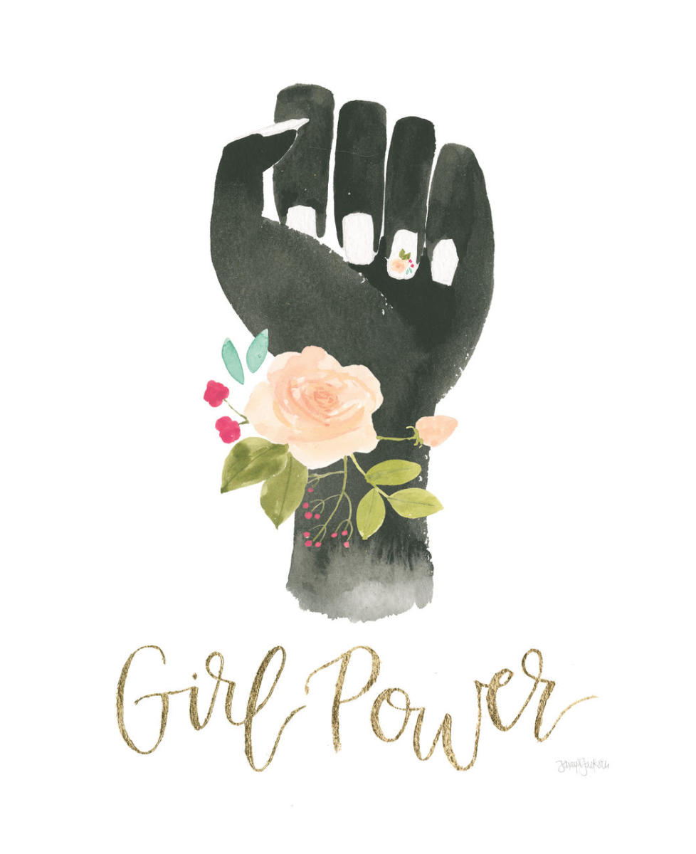 Girl Power XI -Paper Art-24"x30"