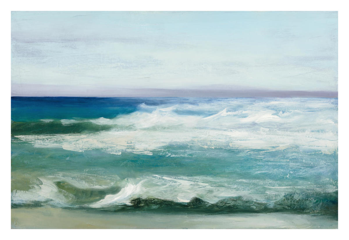 Azure Ocean -Paper Art-32"x22"