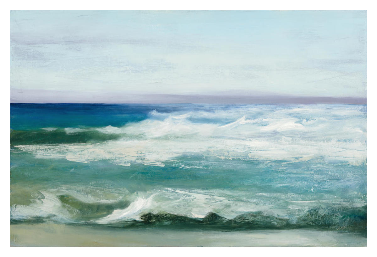Azure Ocean -Paper Art-38"x26"