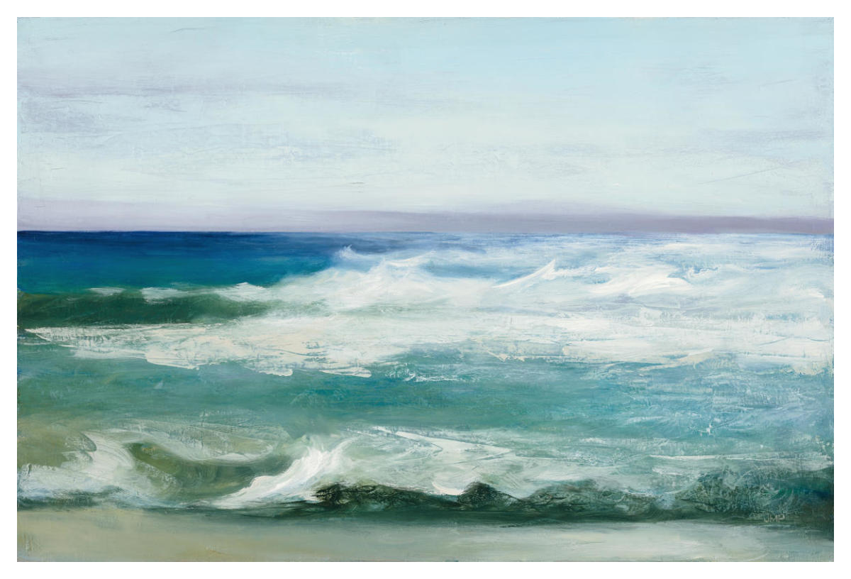 Azure Ocean -Paper Art-50"x34"