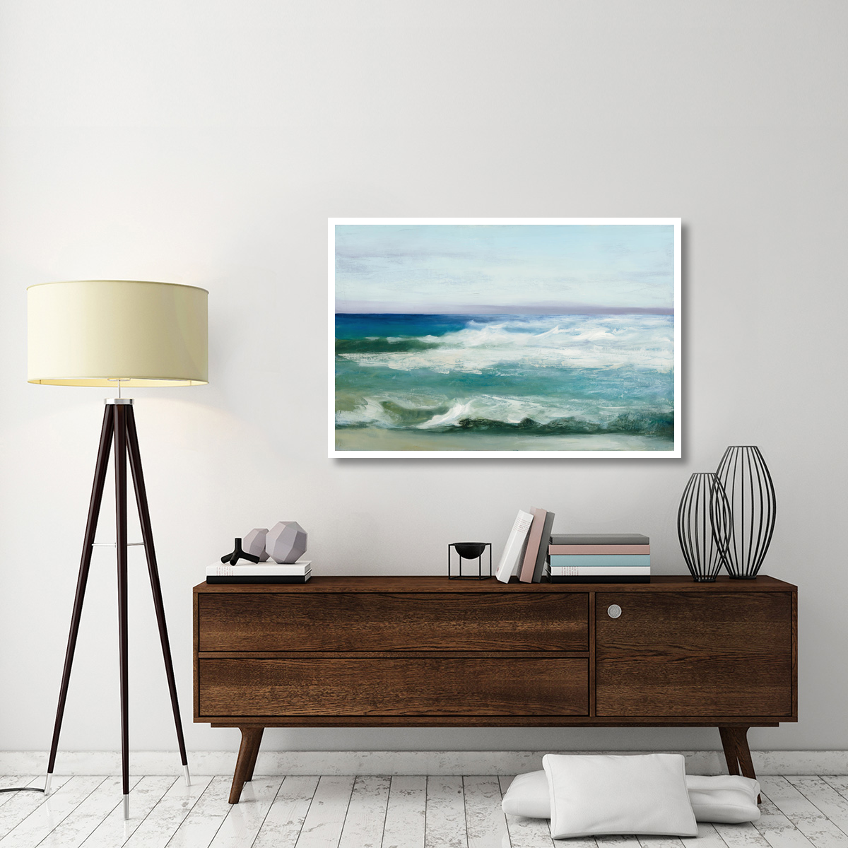 Azure Ocean -Paper Art-50&quotx34"