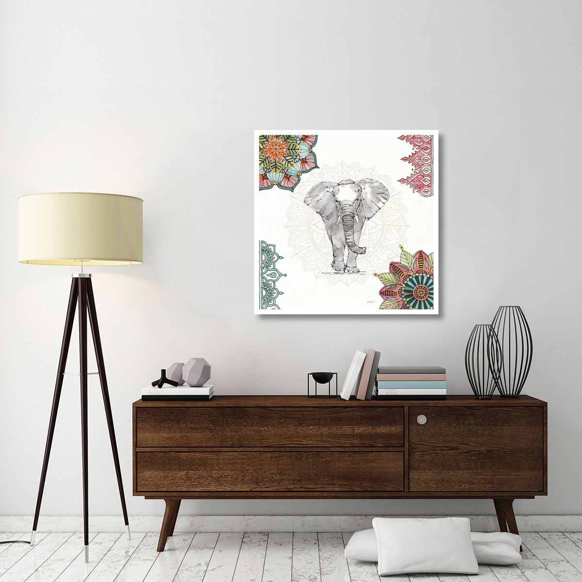 Mandala Morning I -Paper Art-38&quotx38"