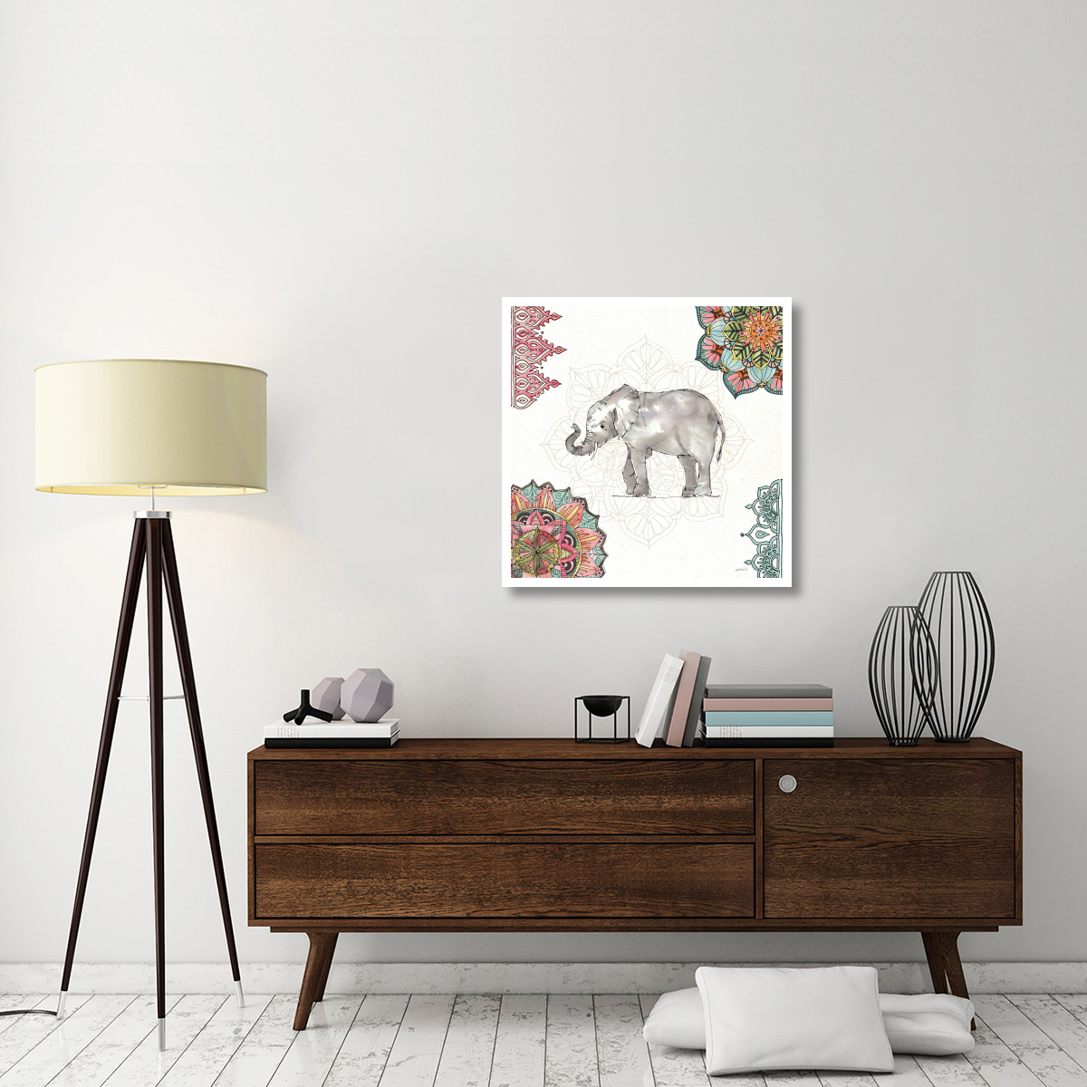 Mandala Morning II -Paper Art-32&quotx32"