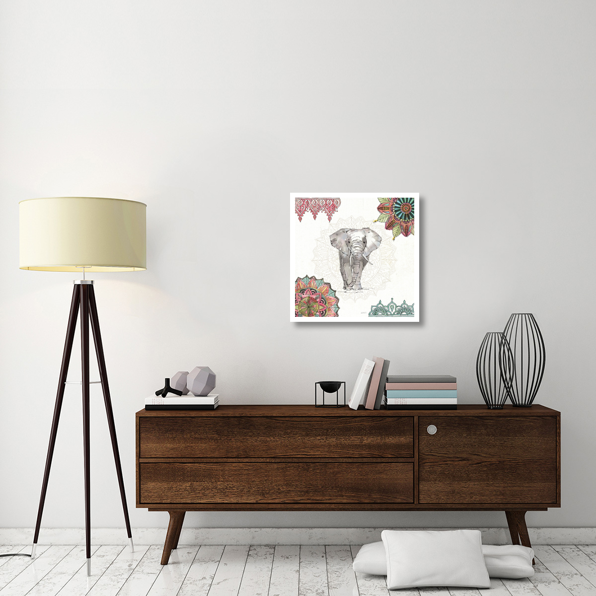 Mandala Morning IV -Paper Art-26&quotx26"