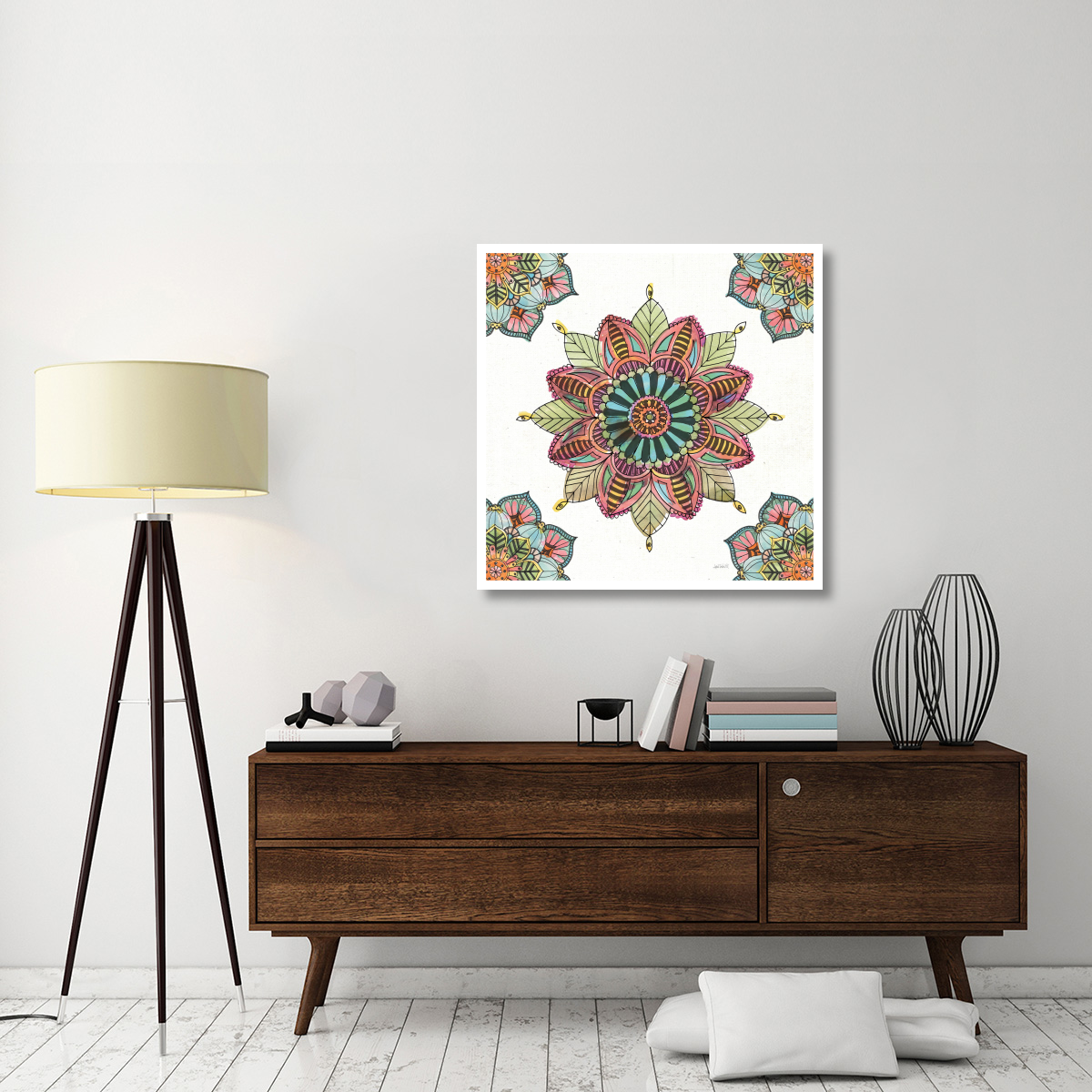 Mandala Morning VI -Paper Art-38&quotx38"