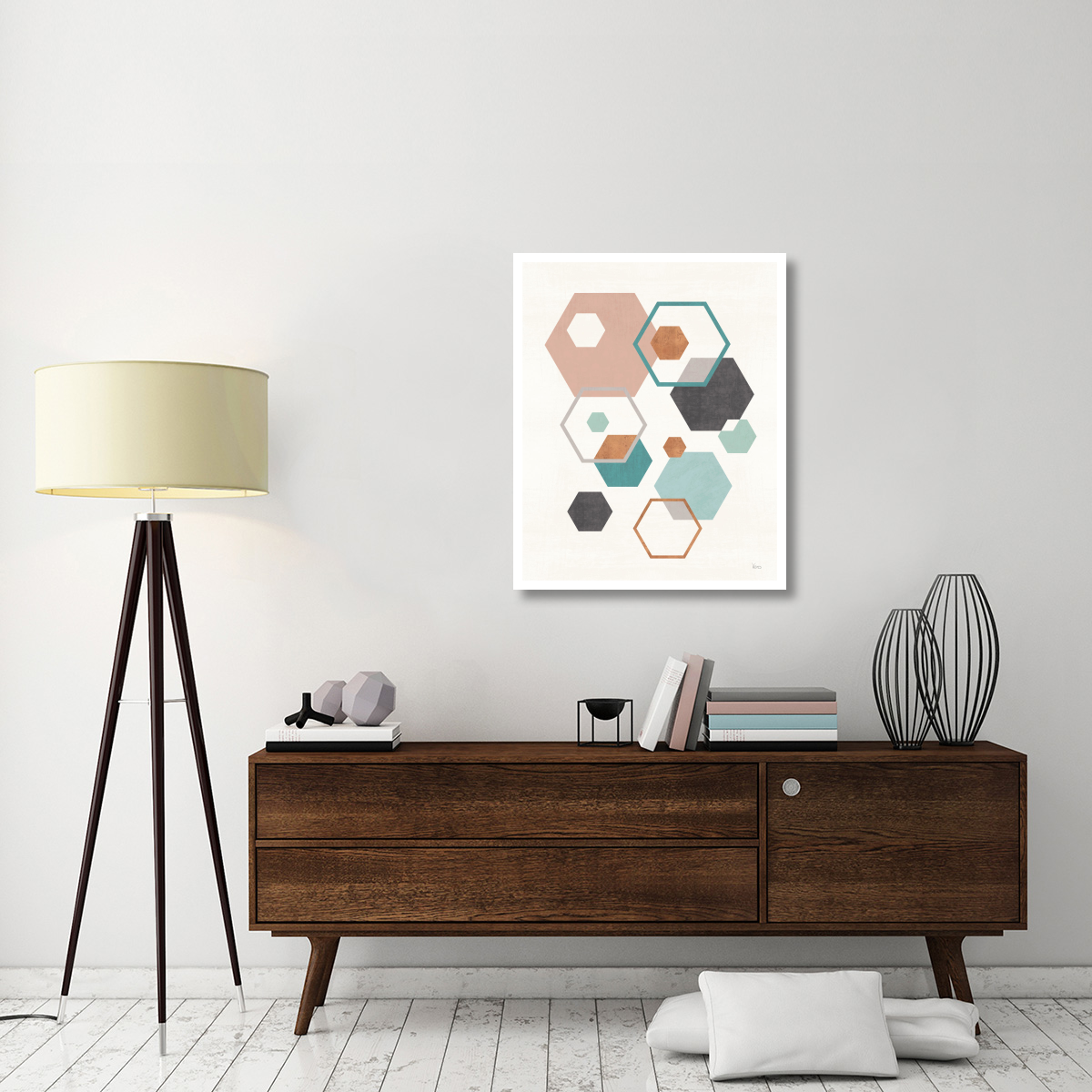 Abstract Geo III -Paper Art-30&quotx37"