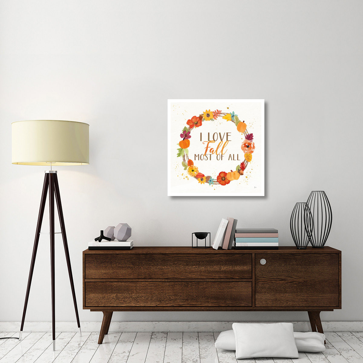 Harvest Wishes I -Paper Art-32&quotx32"