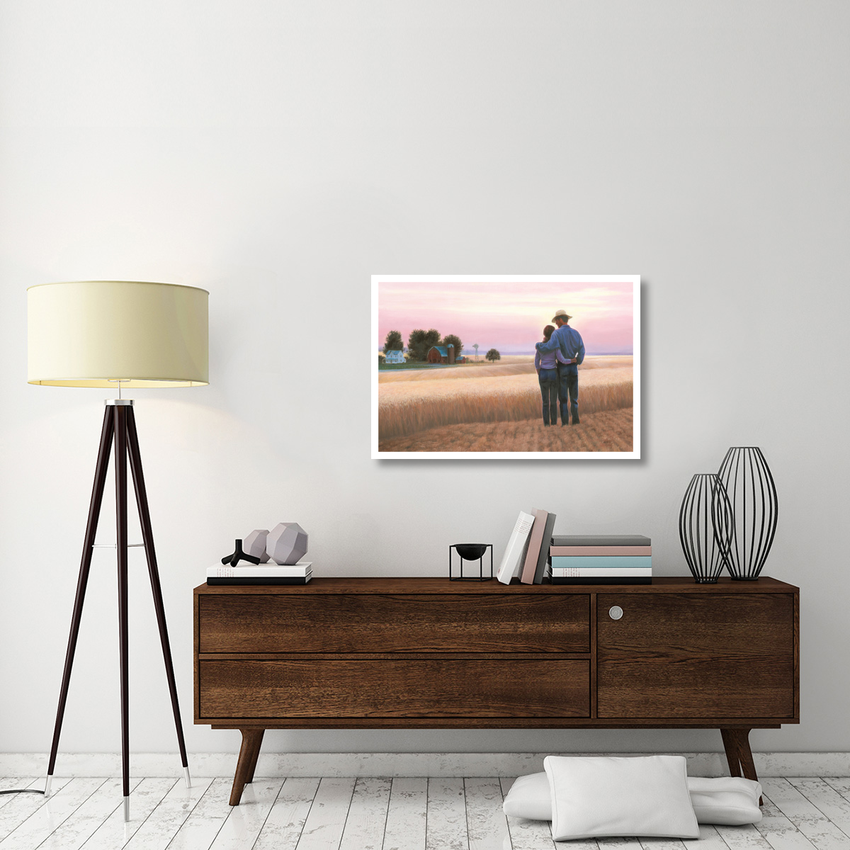 Family Farm -Paper Art-38&quotx26"