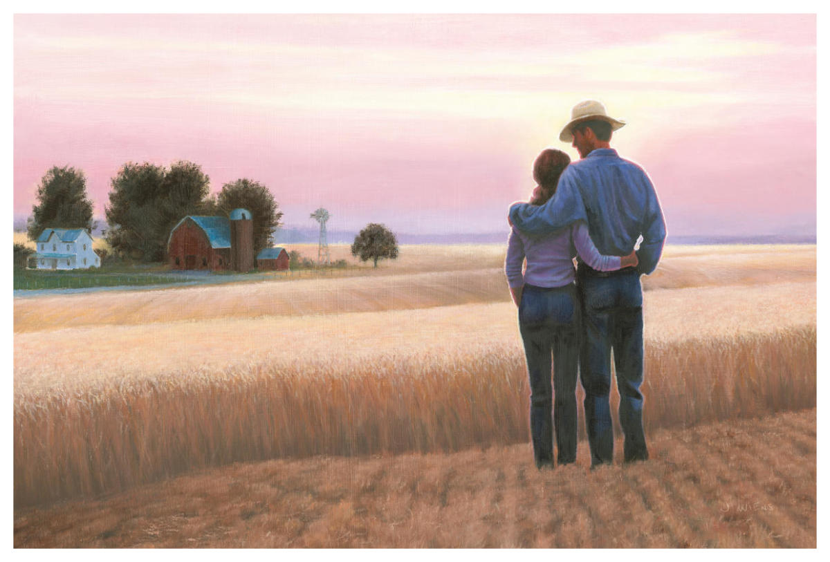 Family Farm -Paper Art-62"x42"