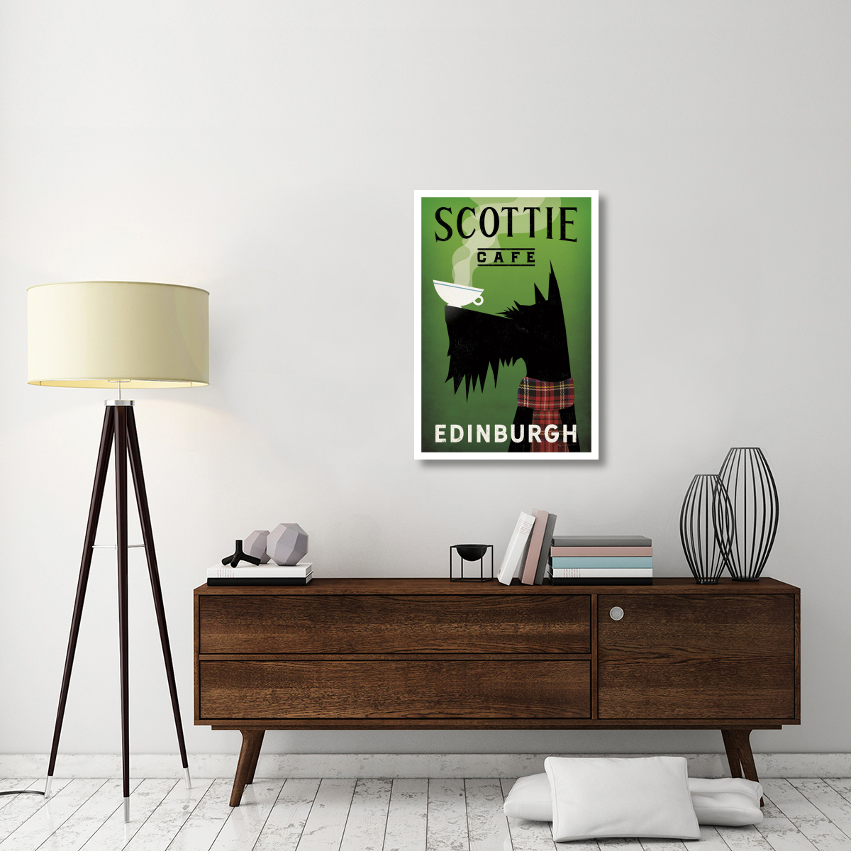 Scottie Cafe -Paper Art-26&quotx38"