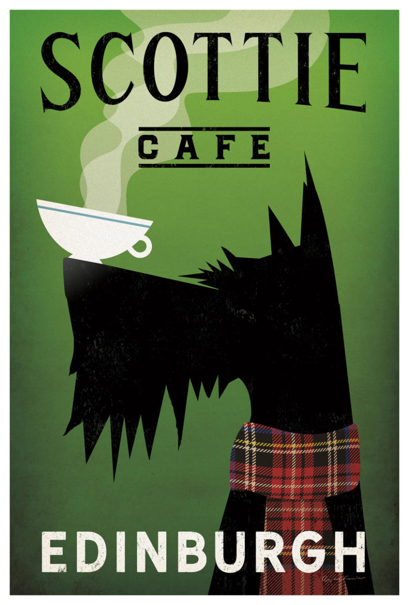 Scottie Cafe -Paper Art-42"x62"