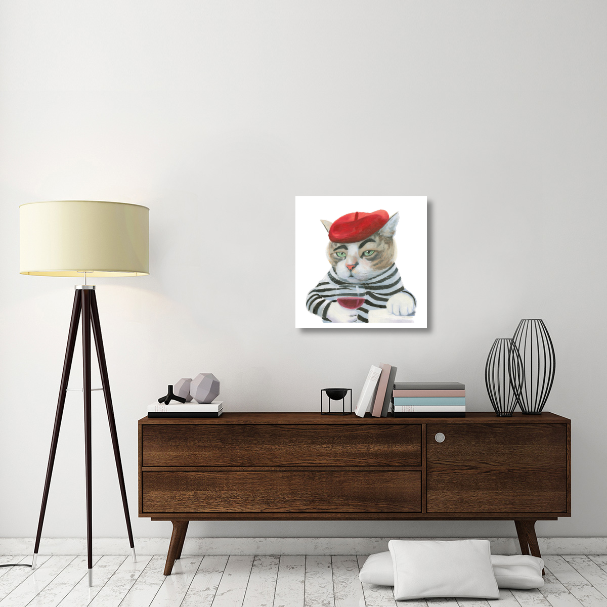 Cattitude III -Paper Art-26&quotx26"