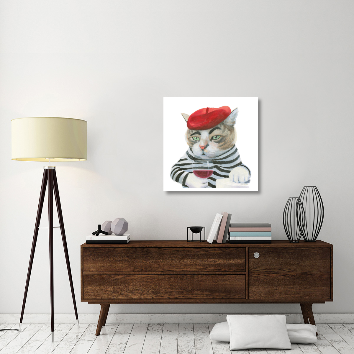 Cattitude III -Paper Art-32&quotx32"