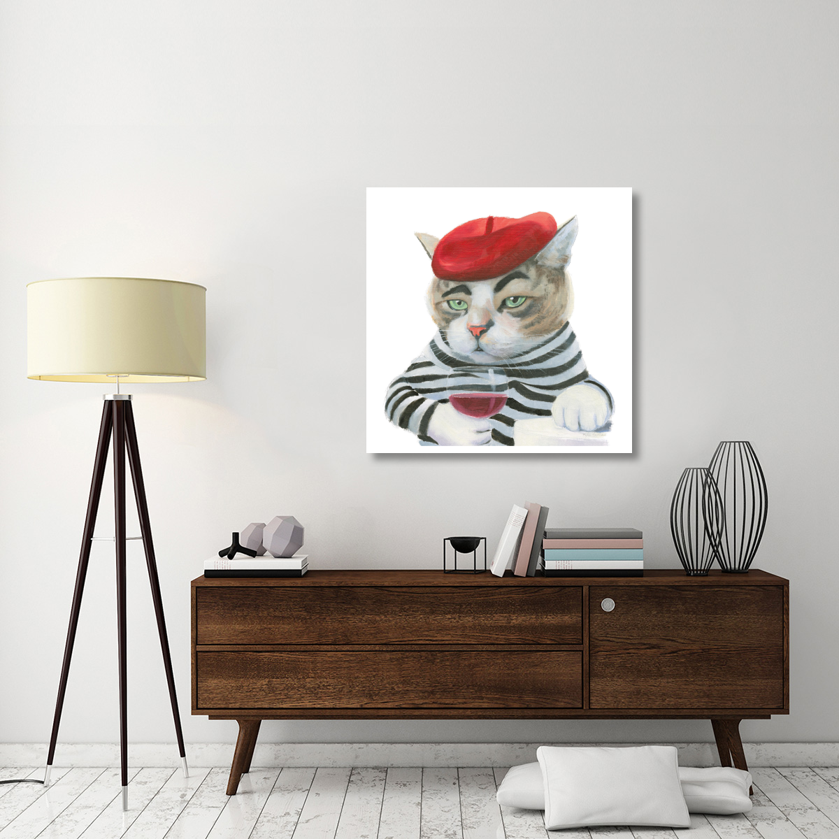 Cattitude III -Paper Art-38&quotx38"