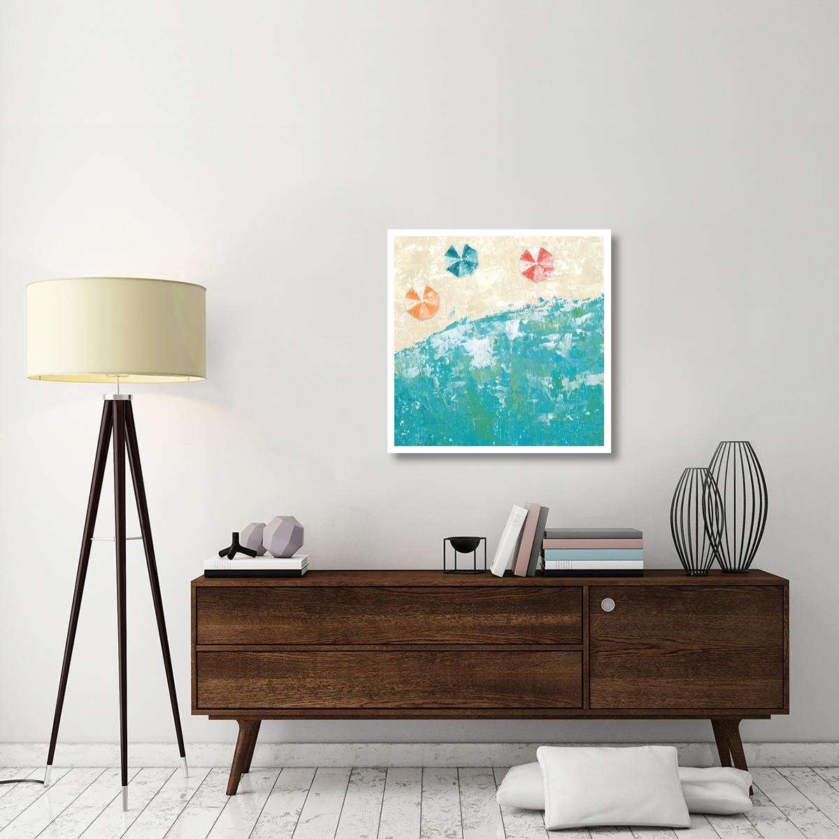 Beach Days -Paper Art-32&quotx32"