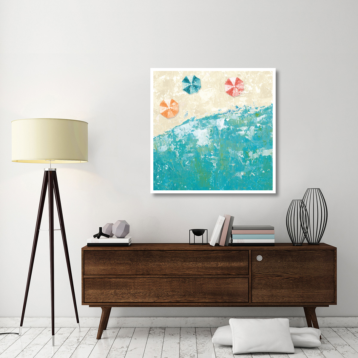 Beach Days -Paper Art-42&quotx42"