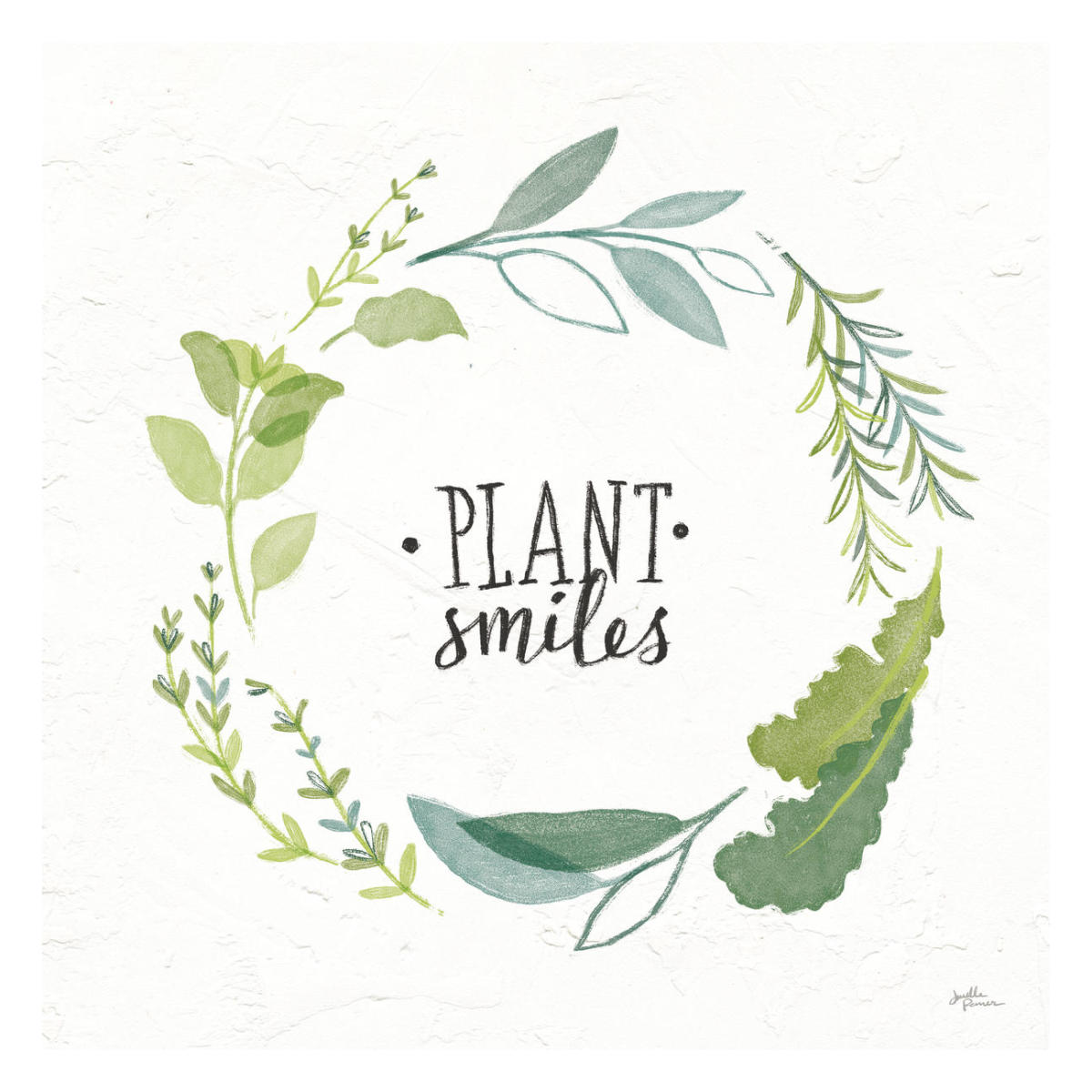 Fine Herbs II -Paper Art-26"x26"