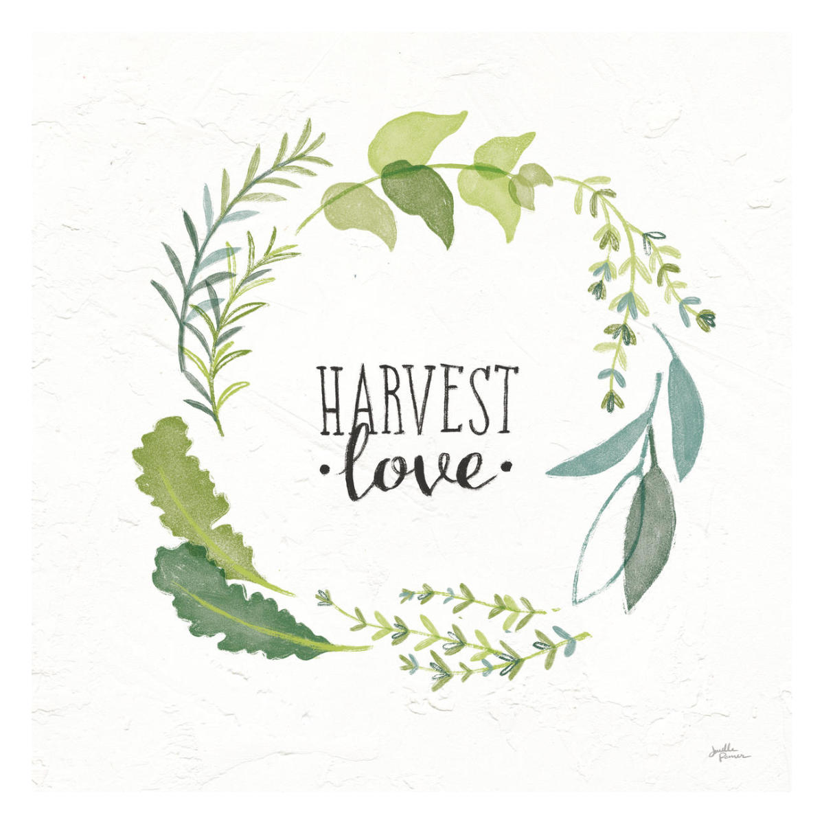 Fine Herbs III -Paper Art-26"x26"