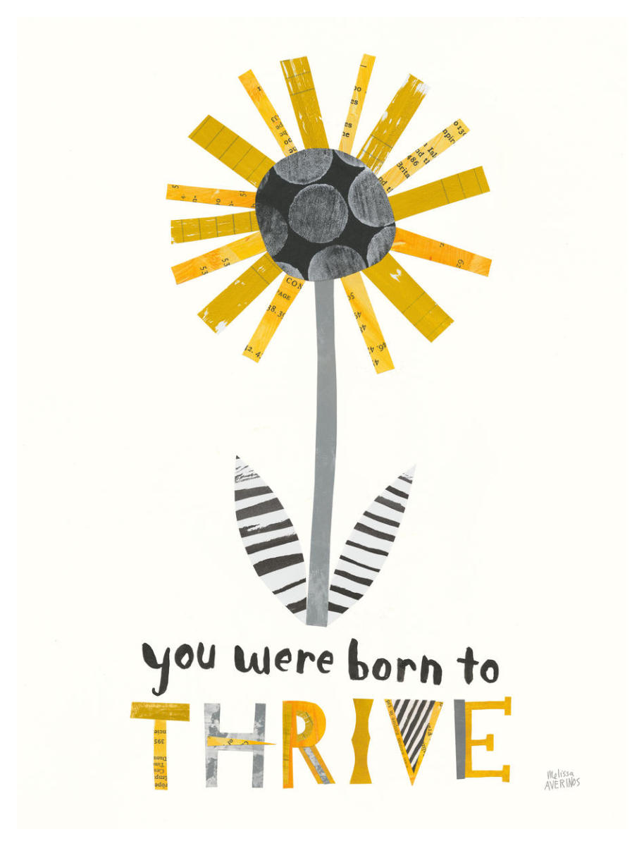 Bloom Boldly I -Paper Art-38"x50"