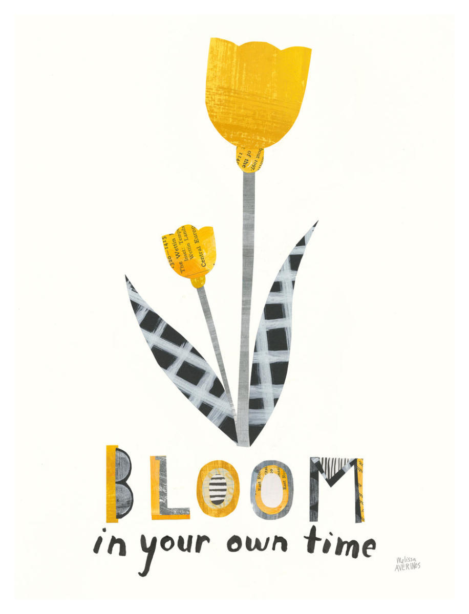 Bloom Boldly IV -Paper Art-32"x42"